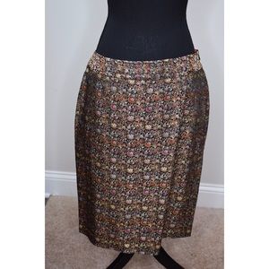 W.D.N.Y Multi-Color /Floral Vintage Skirt - Sz 14